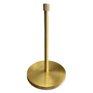 Brushed Brass Paper Towel Holder Gold Countertop Stand 14” New - Slight Misprint